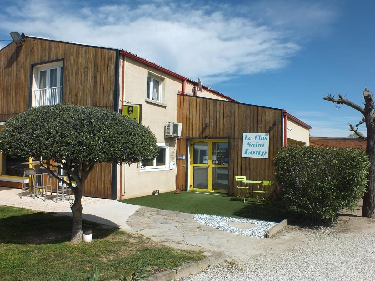 Logis Hotel Restaurant Le Clos Saint Loup Bram Exterior photo